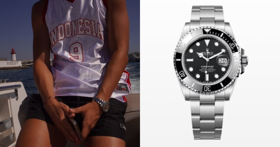 jam tangan Jay Idzes, Rolex Submariner Date 126610LN (kolase instagram & Rolex.com)