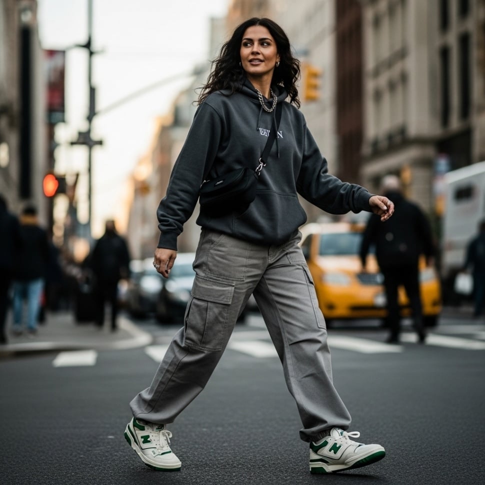 Inspirasi outtfit pakai sepatu New Balance [Google AI]