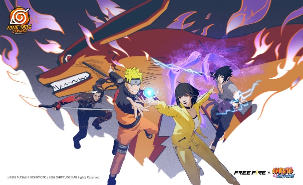 Kolaborasi Naruto dan Free Fire. (Garena)