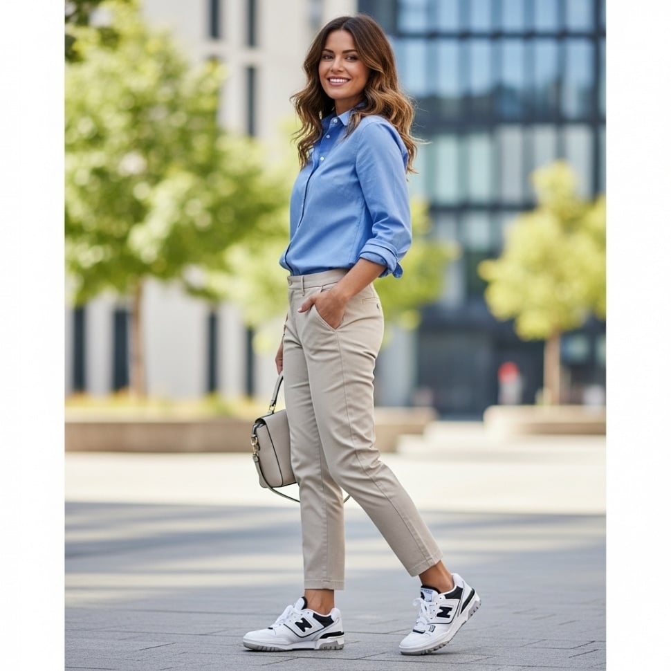 Inspirasi outtfit pakai sepatu New Balance [Google AI]