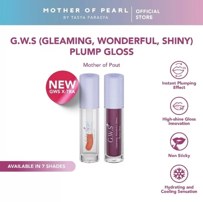 MOP - G.W.S (Gleaming, Wonderful, Shiny) Plump Gloss (Shopee)