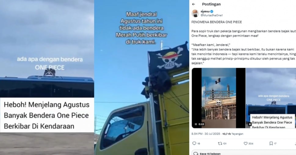 seruan pengibaran Bendera One Piece di HUT RI (Twitter)