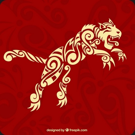Ilustrasi shio macan (Freepik)