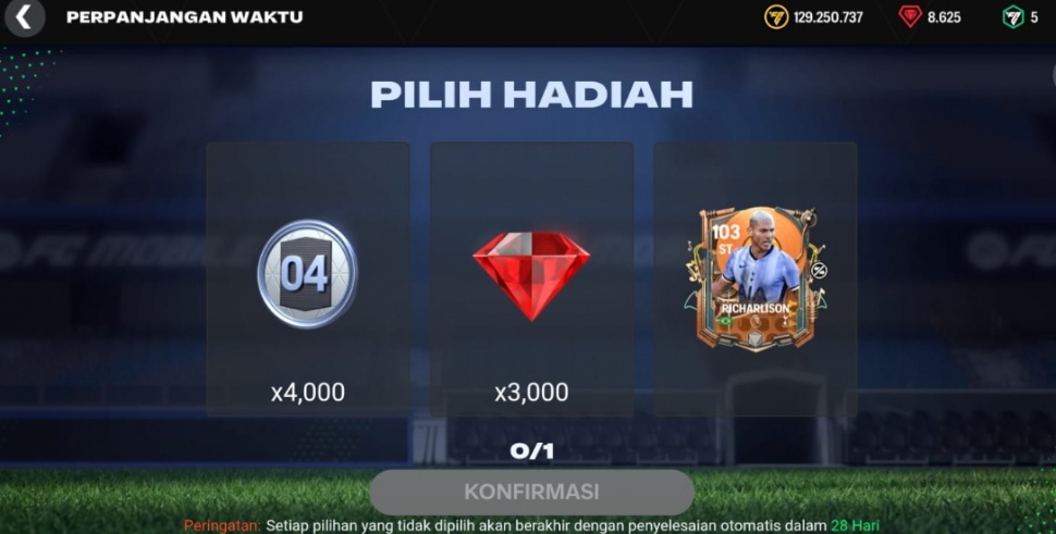 Hadiah Trivia PL FC Mobile. (Suara.com/ Rezza Rachmanta)