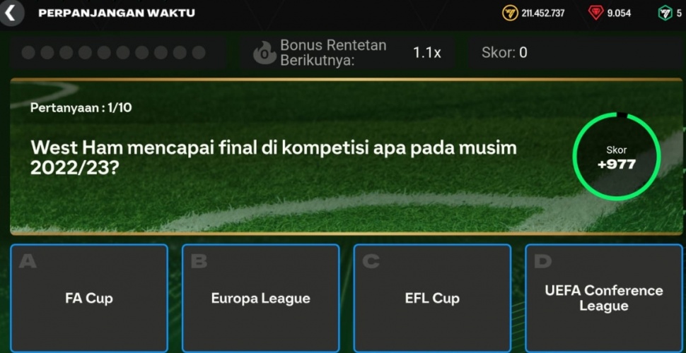Trivia PL FC Mobile. (Suara.com/ Rezza Rachmanta)