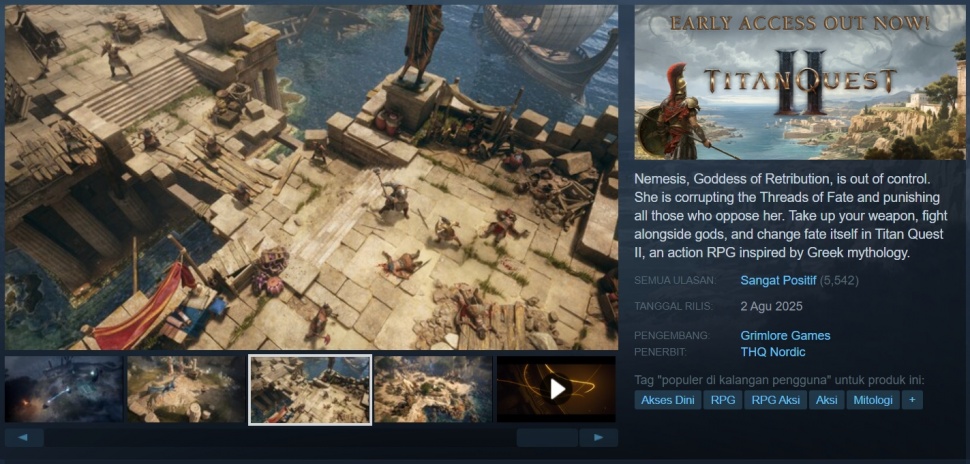 Titan Quest 2 dapat ulasan positif. (Steam, THQ Nordic)