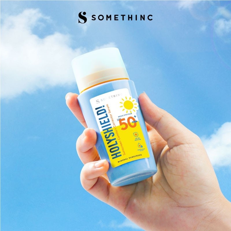 Somethinc Holyshield! Sunscreen Comfort Corrector Serum SPF 50+ PA++++ (Shopee)