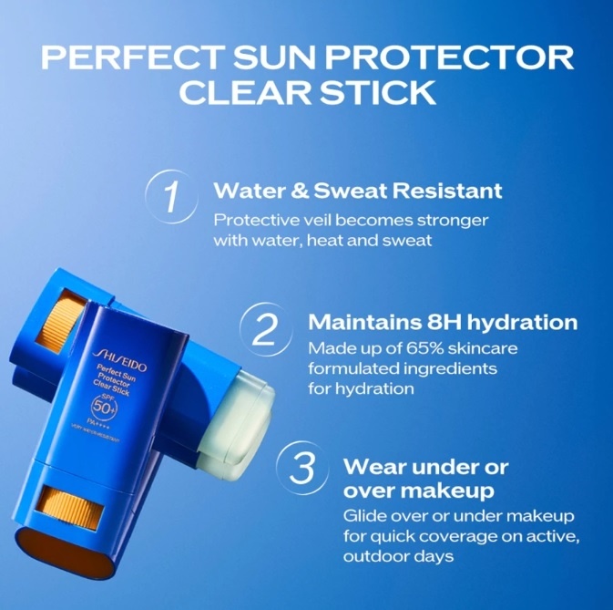 Shiseido Global Sun Care Perfect Sun Protector Clear Stick (Shopee)