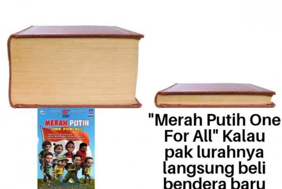 Meme Merah Putih One for All. (X @AvoMangoX)