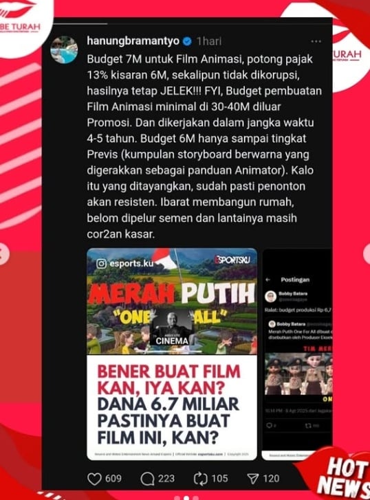 kritik Hanung Bramatyo