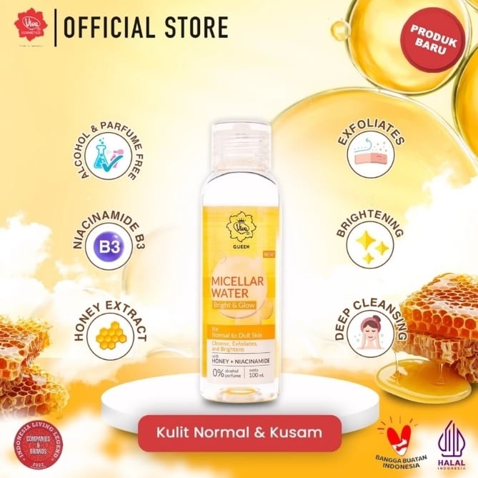 Viva Queen Micellar Water Bright & Glow (Shopee)