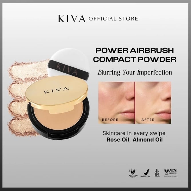 KIVA Power Airbrush Compact Powder (Shopee)
