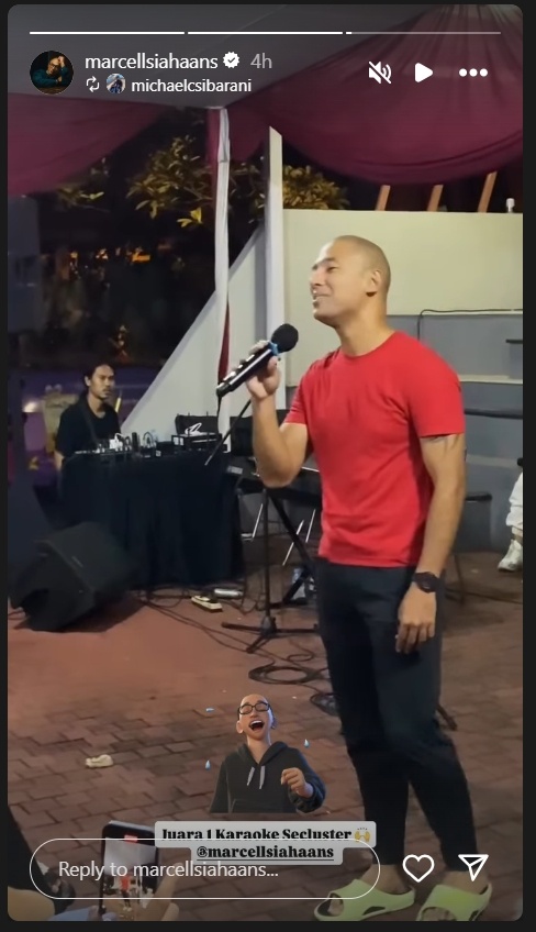 Marcell Siahaan ikut lomba karaoke [Instagram/@marcellsiahaans]