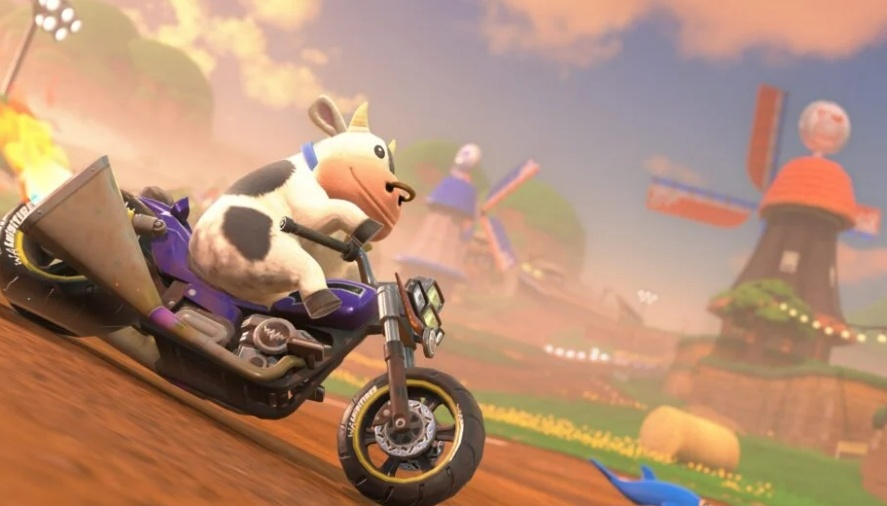 Karakter sapi di Mario Kart. (Nintendo)
