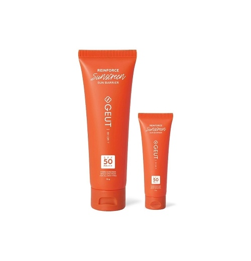 Sunscreen dengan efek soothing. 