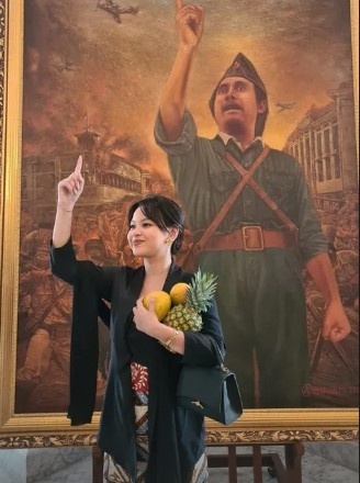Gustika Jusuf Hatta pakai kebaya hitam saat HUT RI ke-80 [Instagram]