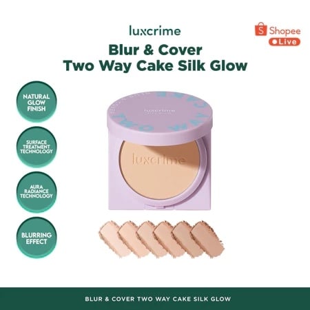 Silk Glow Luxcrime Blur & Cover Two Way Cake (Dok. Shopee)