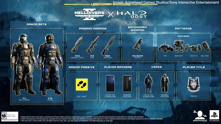 Helldivers 2 x Halo ODST. (Arrowhead Games Studios)