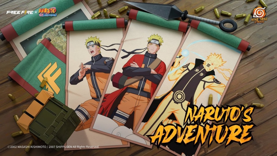 Free Fire x Naruto Shippuden. (Garena)