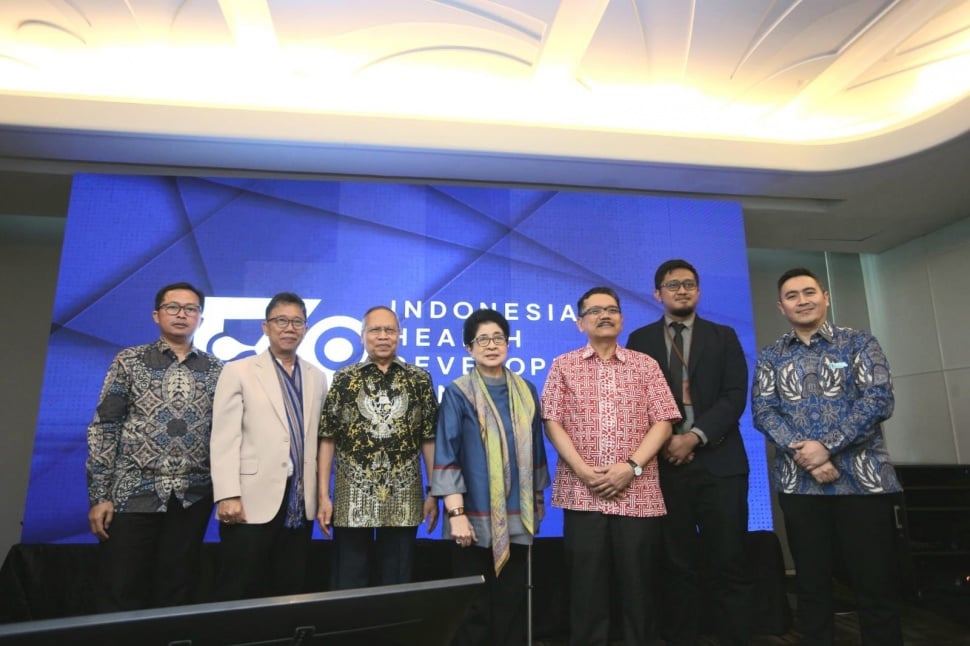 Indonesia Health Development Center (IHDC) dalam laporan publik IHDC Model 2025, Rabu (20/8/2025). (Suara.com/Fajar Ramadhan)