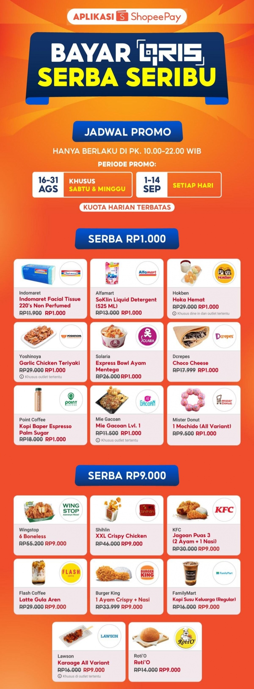 Dengan scan QRIS ShopeePay , kamu bisa menikmati menu pilihan hanya Rp1.000. (Dok: Istimewa)