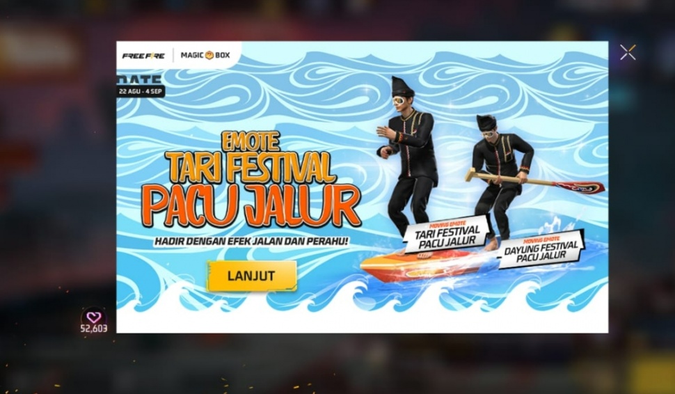 Moving Emote Pacu Jalur FF dan FF Max. (ist) 