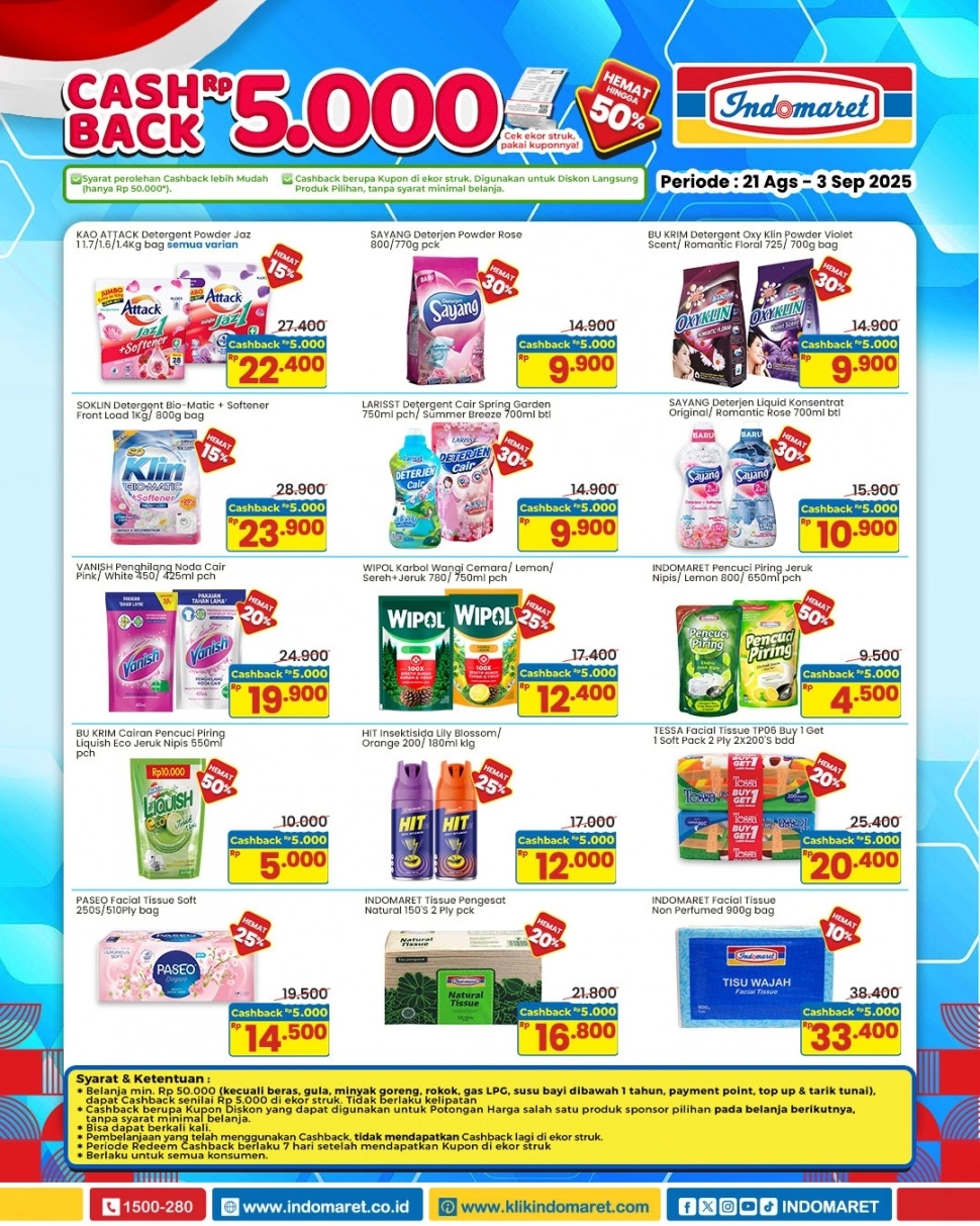 Manfaatkan promo cashback bank dan e-wallet saat belanja back to school untuk total saving 25 sampai 40 persen