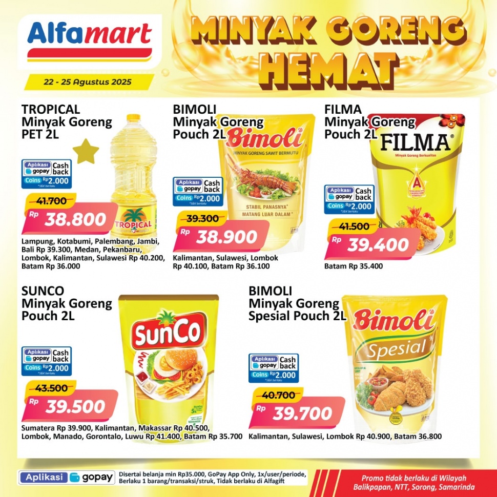 promo minyak goreng hemat di Alfamart. [Instagram @alfamart]