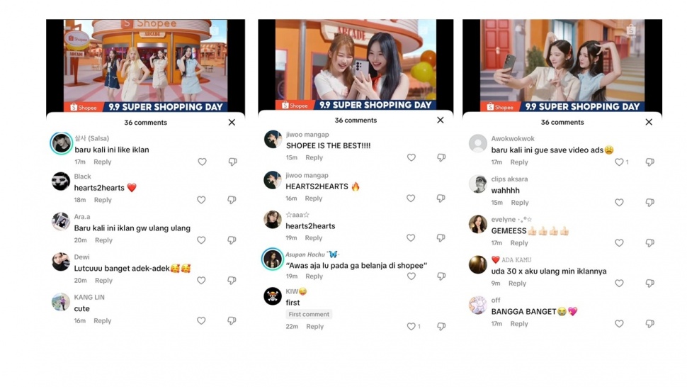 Berbagai respons positif tentang Shopee 9.9 Super Shopping Day. (Dok: Istimewa)