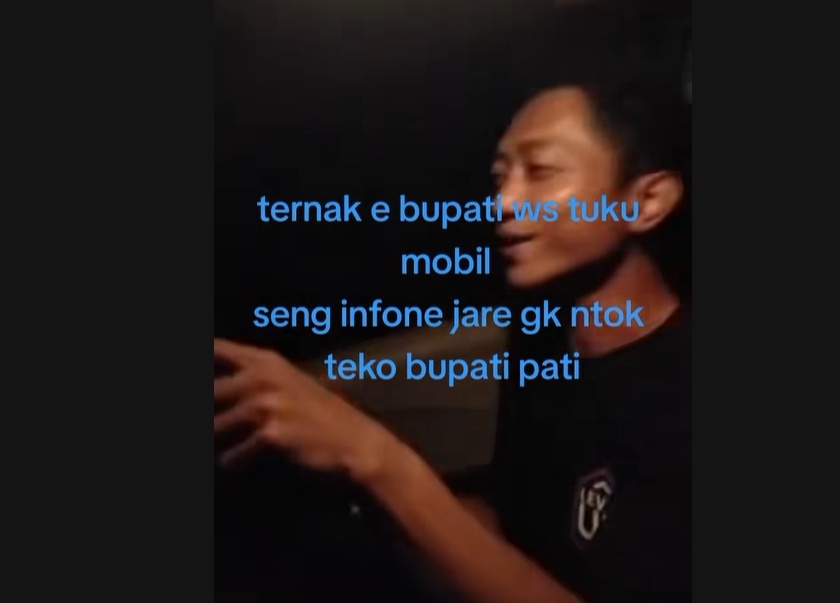 Ahmad Husein viral setelah diduga terekam mengendarai mobil baru. (ist)