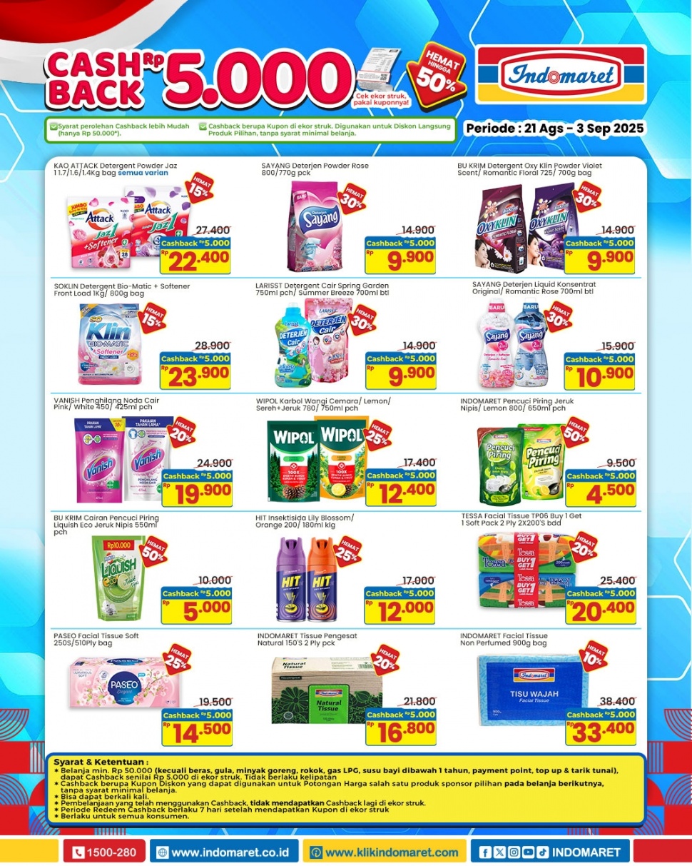 promo cashback Indomaret. [Instagram indomaret]