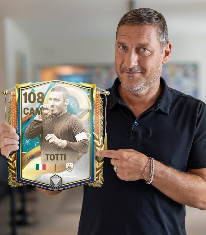 Totti jadi reward gratis. (Instagram)