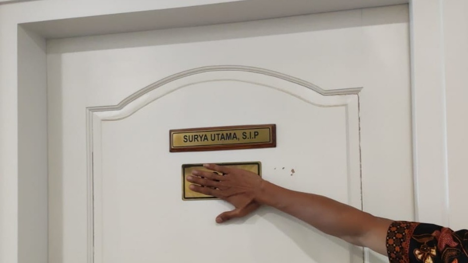 Ruangan kerja Surya Utama aluas Uya Kuya dari Fraksi PAN di Gedung Nusantara I  DPR RI, Komplek Parlemen, Senayan, Jakarta, Senin (1/9/2025). [Suara.com/Bagaskara]