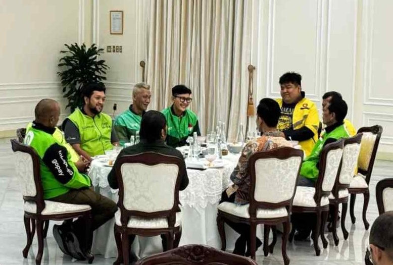 Wapres Gibran bertemu perwakilan Ojol di Istana Wakil Presiden . (Ist)
