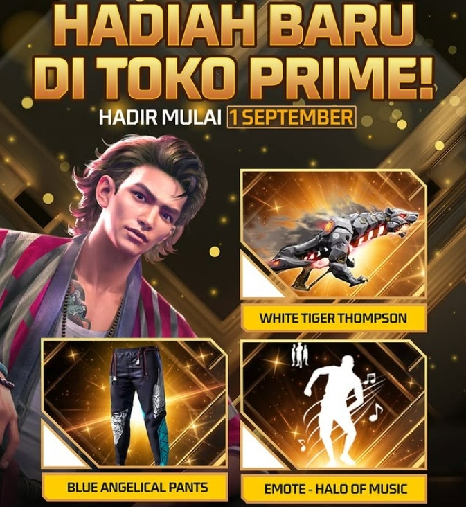 Hadiah di Toko Prime FF. (Instagram)