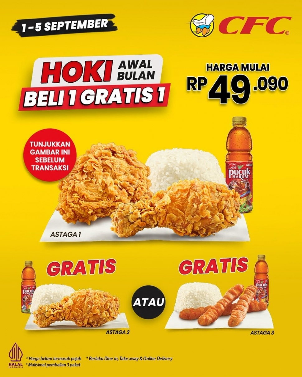 CFC: Paket Astaga Gratis. [Instagram]