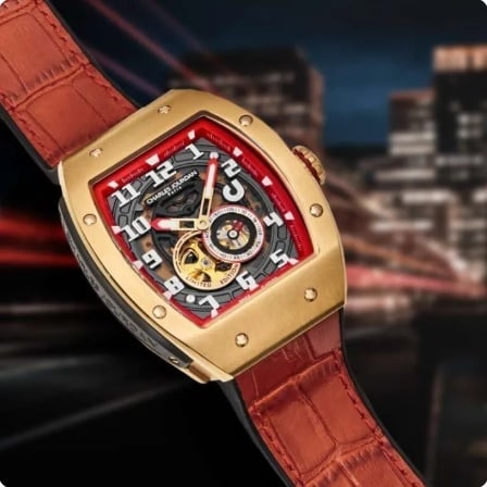 Jam tangan mirip Richard Mille - Charles Jourdan Limited Edition Automatic CJ01. (Lazada)