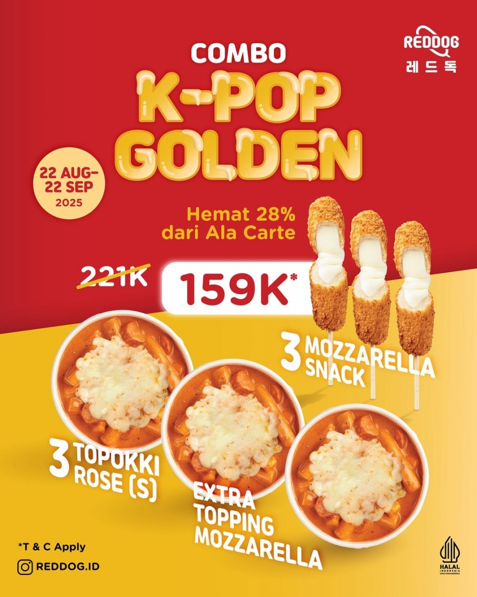 Reddog: Paket K-Pop Golden. [Instagram]