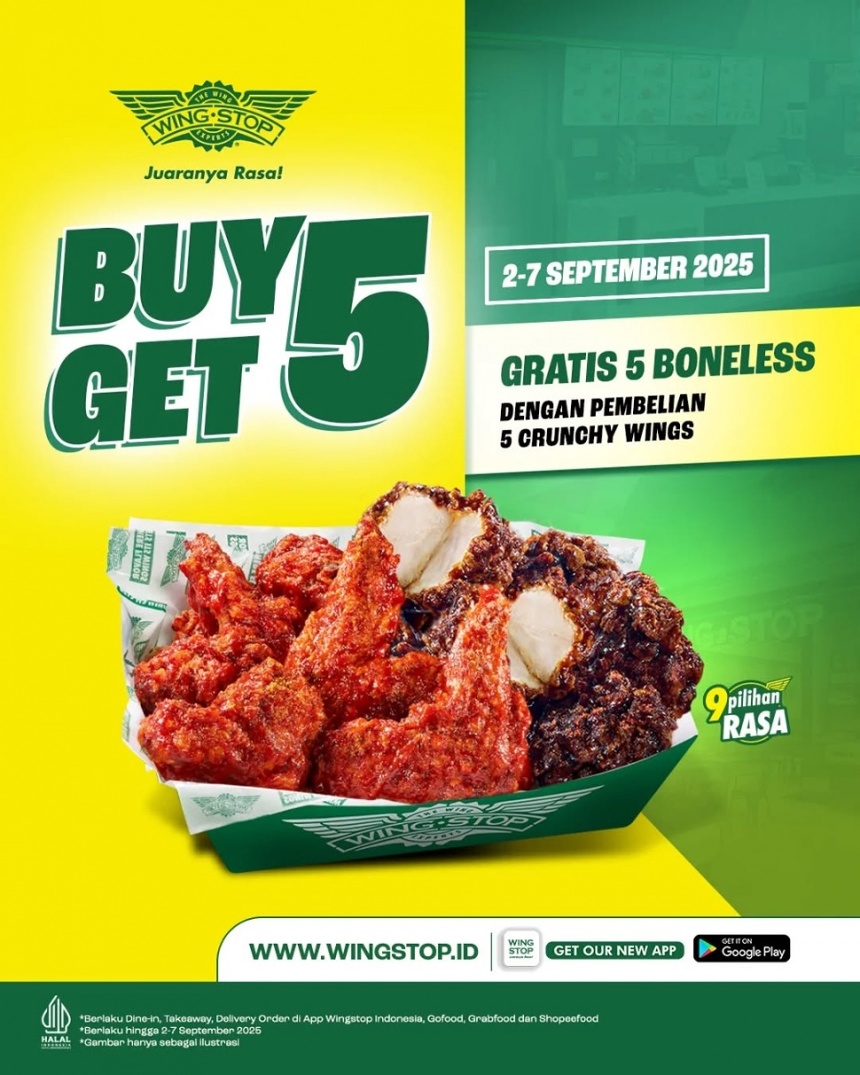 Wingstop: Buy 5 Get 5. [Instagram]