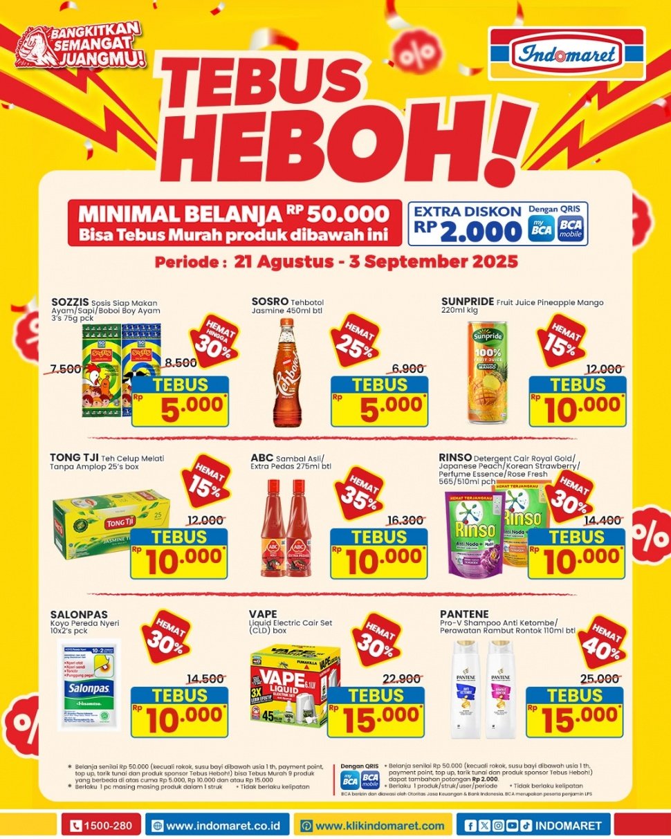 promo tebus heboh indomaret. [Instagram indomaret]
