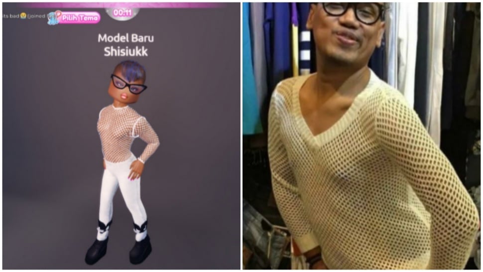 Netizen edit Uya Kuya jadi karakter game Roblox. (X @kolorawar)