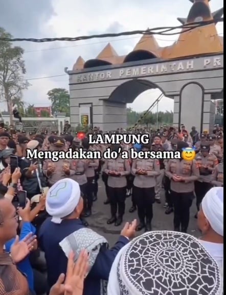momen demo mahasiswa di Sumatera