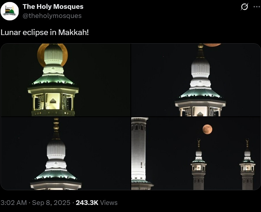 Blood Moon di Arab Saudi. (X)