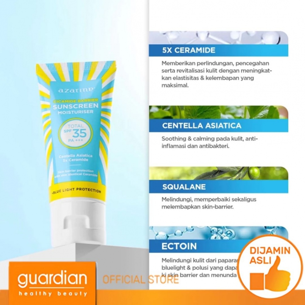 Sunscreen mengandung ceramide. (Shopee)