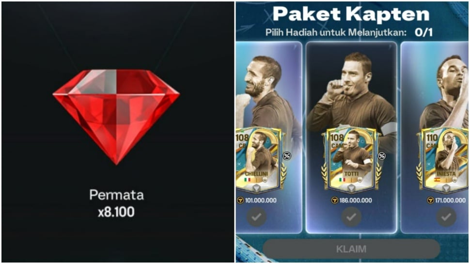 Hadiah FC Mobile. (Suara.com Rezza Rachmanta)