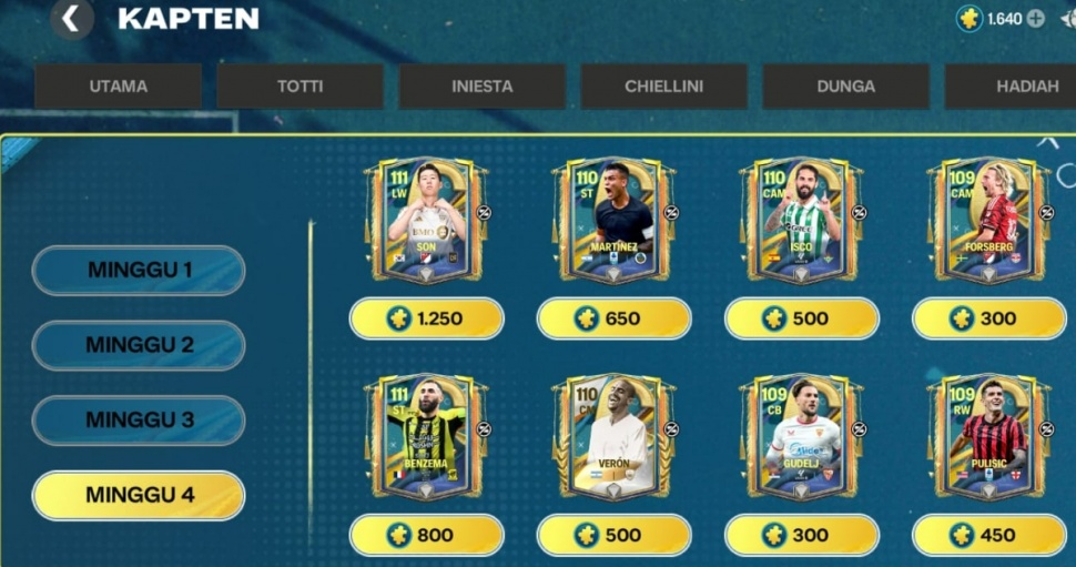 Event Captain Week 4 FC Mobile. (ist)