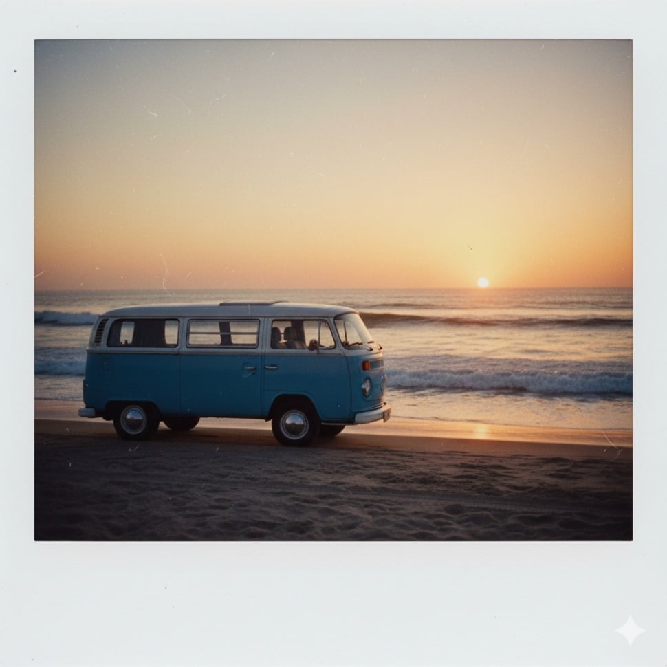 Contoh foto polaroid AI [Gemini AI]