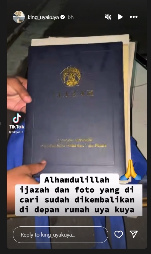 Unggahan Uya Kuya [Instagram]