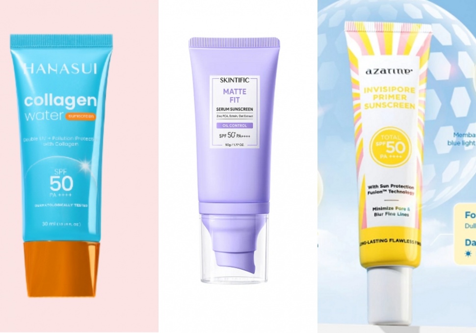 Rekomendasi sunscreen untuk mengecilkan pori-pori. 