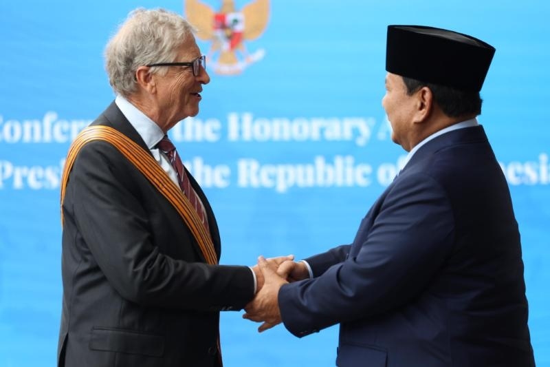 Prabowo Bertemu Bill Gates. (dok. Biro Pers Sekretariat Presiden)